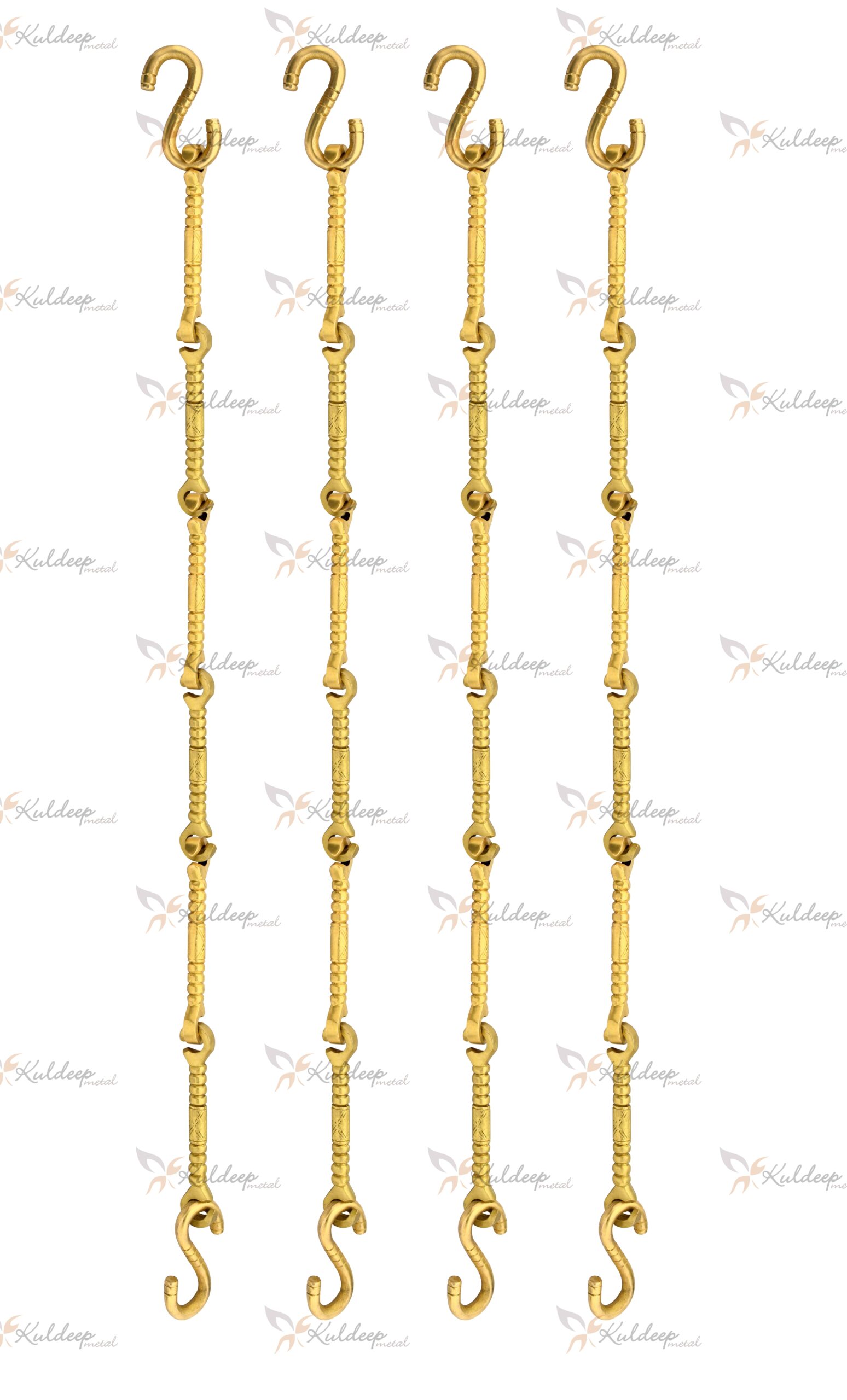 Decorative Elephant & Warrior Brass Chain