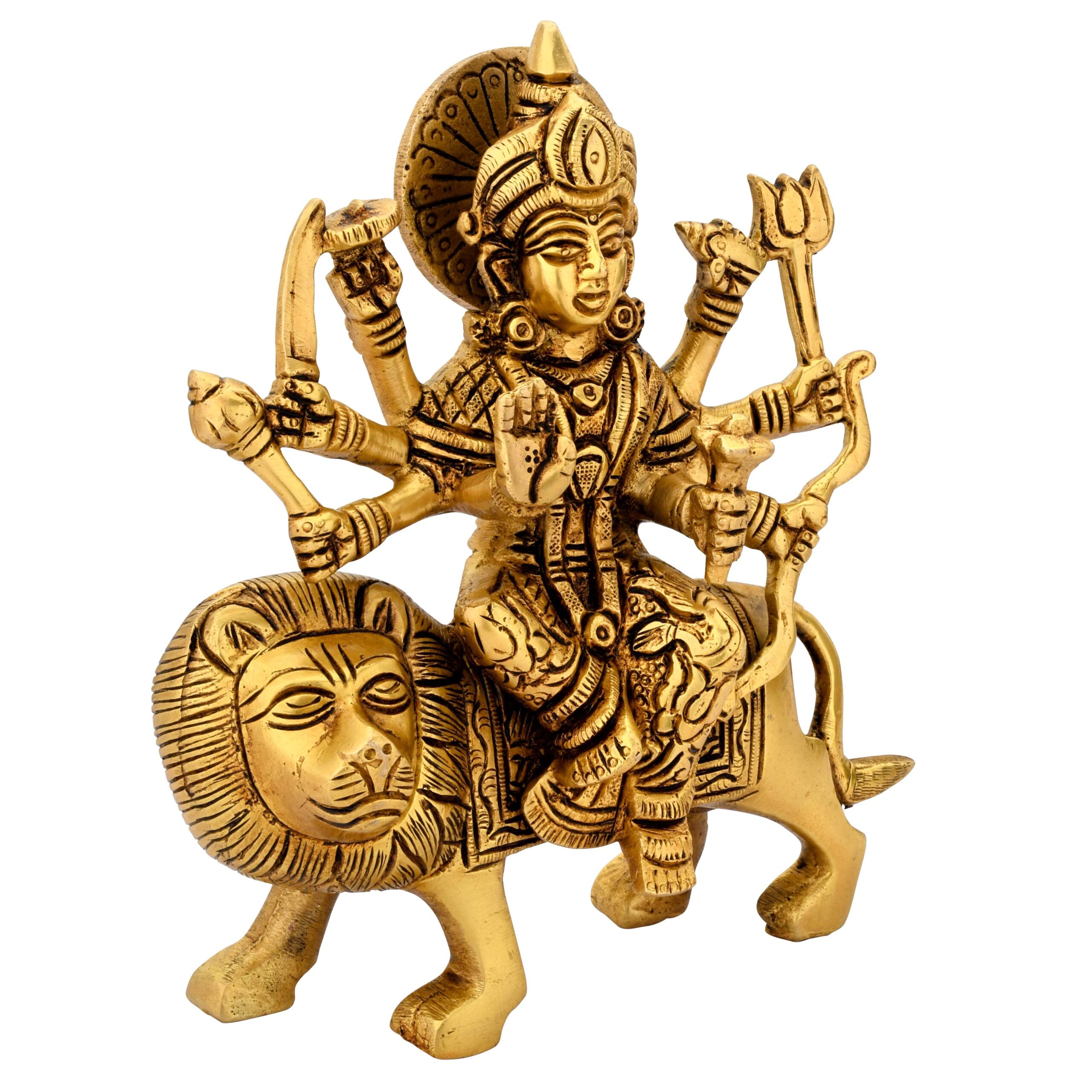 Brass Durga Ji - Image 3